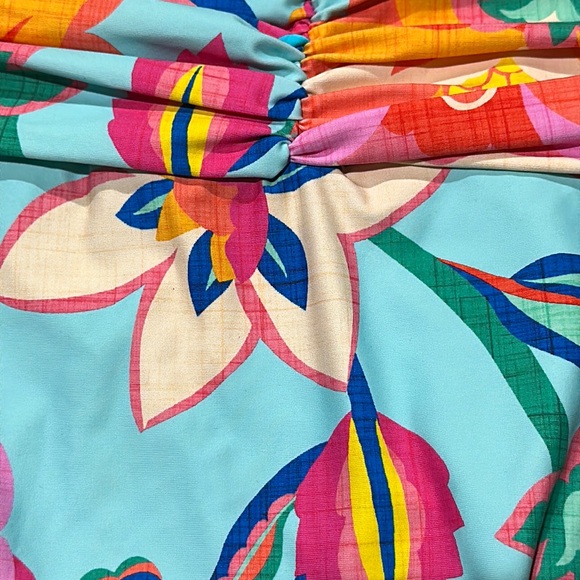 🌸1NEW LA BLANCA BREZZY BEAUTY SIDE BAND SHIRRED HIPSTER BOTTOM Women’s Sz 8 NWT. - Picture 8 of 8